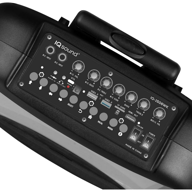 Supersonic IQ Sound IQ-1506WK Portable Karaoke System with 14.1