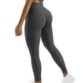 thumbnail image 6 of up to 60% off Gifts Usmixi Womens High Waist Yoga Legging Ladies Stretch Fitness Workout Sports Long Pants Solid Gym Running Legging Trousers Dark Gray m, 6 of 7