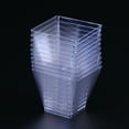 thumbnail image 3 of EeaseMX 50 vasos desechables de plástico de 60 ml, transparentes, trapezoidales, para gelatina, yogur, mousses y postres., 3 of 7