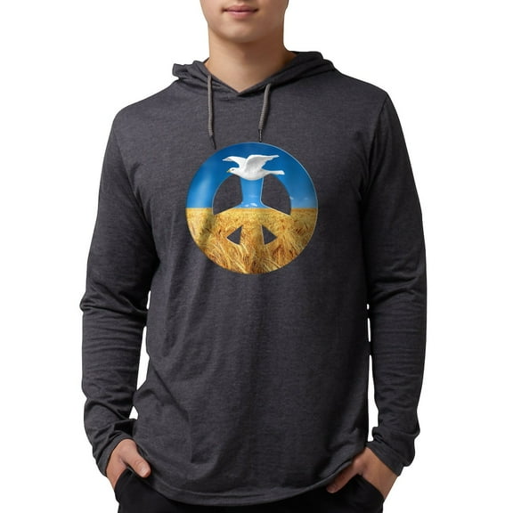 CafePress - Peace In Ukraine - Mens Hooded Shirt
