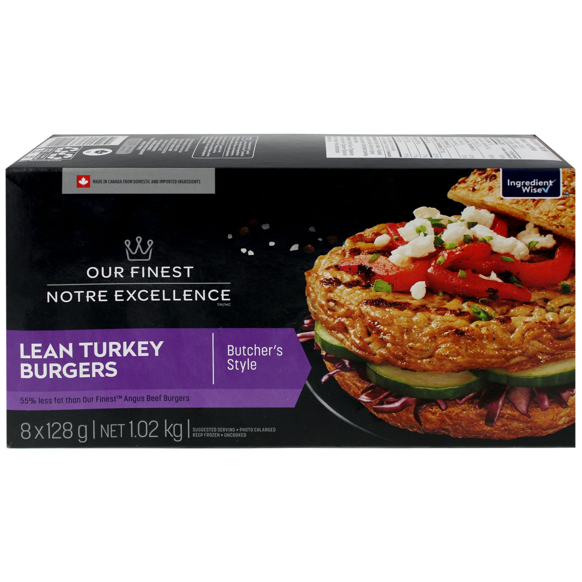 Fluffy Burger しなるビーター [ウッドもふ黒] 直輸入ラスト1本 Our Finest Frozen Lean Turkey Burgers 8x128g, 8 x 128 g - Walmart.ca