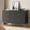 Black, variant on Furniway Modern 6-Drawer Dresser for Bedroom, Green, 29.5 x 15.7 x 47.2 Inches