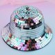 thumbnail image 3 of Women Disco Ball Hat Disco Visor Hats For Disco Mirror 2023 Bucket Hat S2E5, 3 of 5