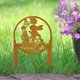 thumbnail image 3 of iron bunny yard art outdoor bunny decorations garden decorations, 3 of 5