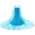 thumbnail image 2 of BanKids Princess Elsa Costume Long Cape Birthday Party Elsa Dress Up for Girls with Wig,Crown,Wand,Gloves 3T-4T(E08), 2 of 5