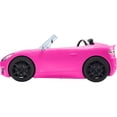 thumbnail image 5 of Barbie Convertible Toy Car, Bright Pink with Seatbelts and Rolling Wheels (Seats 2 Dolls), Toy for 3 Years and Up, 5 of 7