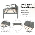 thumbnail image 5 of Bellemave Solid Wood Twin Size Daybed, Multifunctional Sofa Bed with Wood Slat Support, Twin Bed Frame for Bedroom Living Guest Room (Grey), 5 of 9