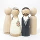 thumbnail image 5 of Paquete Piezas De De Clavijas De Pintura DIY Cake Topper Kids Party Supply Soledad Muñecas de madera de la guirnalda, 5 of 5