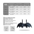 thumbnail image 3 of Halloween Pet Bat Wings Costume, Cute Cosplay Dress-Up Accessories for Cats and Puppies, Pet Bat Wing Decor with Collar for Halloween Party, 3 of 9