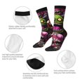 thumbnail image 3 of Picia Monstrous Cartoon Characters Print Athletic Socks for Men & Women – Cushioned Moisture-Wicking Crew Socks for Sports, Running, and Training, Soft & Breathable Size 5-11, 3 of 6