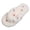Beige 1, variant on Wensltd Womens Memory Foam Fuzzy Slippers Indoor Flat Home Slippers Open Toe House Shoes