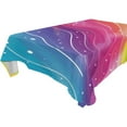 thumbnail image 5 of Ryvnso Rainbow Illustration Rectangle Table Cloth Tablecover Dinning Tablecloth 60"x60", 5 of 8