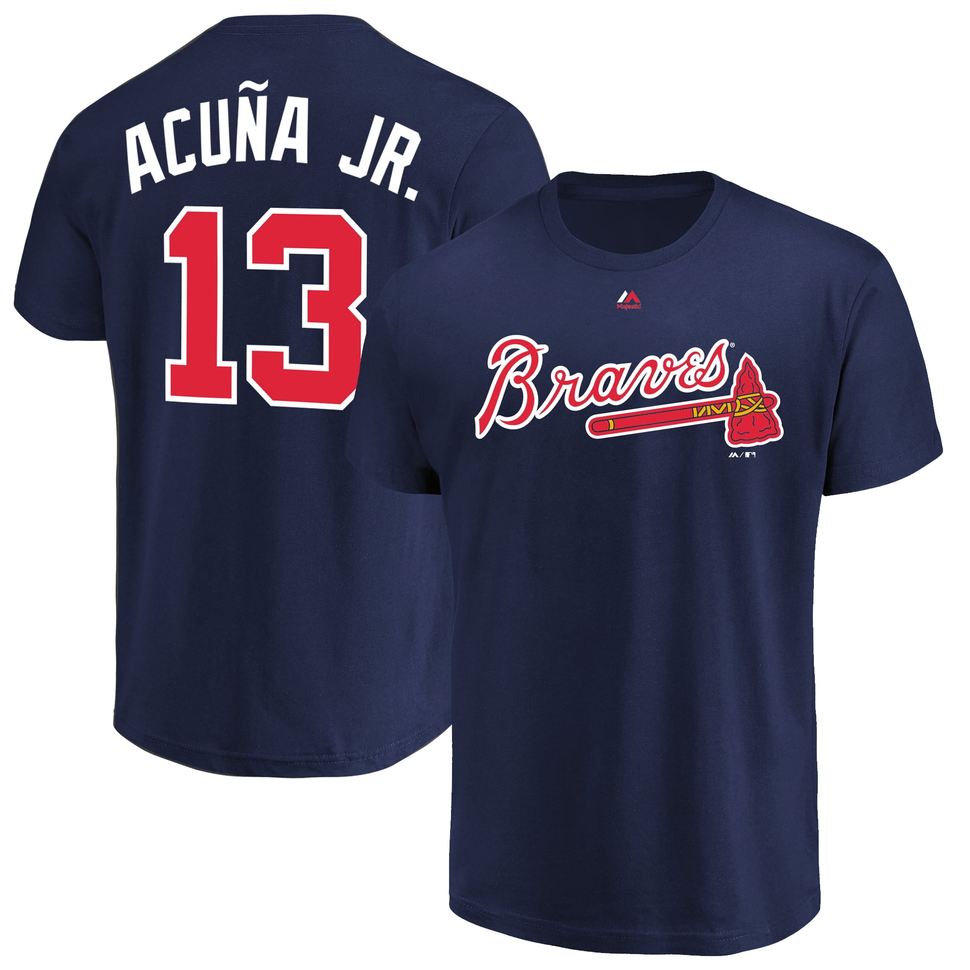 atlanta braves navy blue jersey