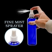 Cornucopia Brands 8oz Blue PLASTIC Spray Bottles w/ White Fine Mist Atomizers (6-Pack); for DIY Home Cleaning, Aromatherapy, Beauty Care