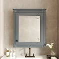 thumbnail image 3 of Euroco 24'' x 27'' Wall Mounted Bathroom Storage Cabinet with Mirror, Medicine Cabinet with Height Adjustable Shelf, Over the Toilet Space Saver Cabinet, 3 of 8
