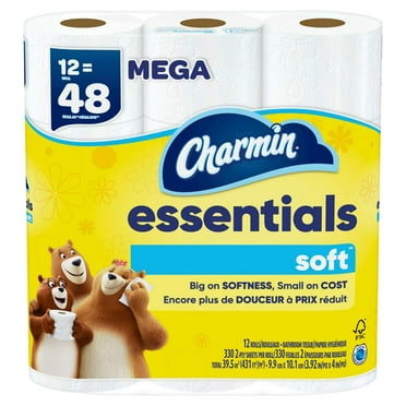 Charmin Essentials Soft Toilet Paper 12 Mega Rolls