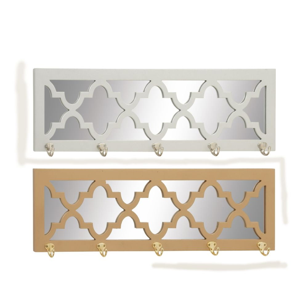 Stunning Wood Mirror Wall Hook Assorted 2