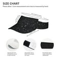 thumbnail image 4 of Bingfone Adjustable Empty Top Sun Visor For Women And Men-Black Glitter, 4 of 8