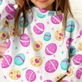 thumbnail image 6 of ITSAME Easter Sweatshirts for Girls, Easter Egg Print Loose Fit Round Neck Kids Casual Long Sleeve Tops Multicolor 2-3T, 6 of 6