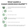 thumbnail image 5 of The Honest Company, Clean Conscious Disposable Baby Diapers, All The Letters & So Delish Prints, Size 6, 66 Count (Select for More Options), 5 of 10