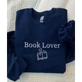 thumbnail image 2 of Embroidered Book Lover Sweatshirt, 2 of 2
