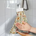 thumbnail image 2 of ZIATUBLE Floral Kitchen Hand Towels with Hanging Loops Hand Towels for Bathroom Easy to Install Hanging Dish Towels Set 2 Pack Breathable Dish Towel Hand Towels Lightweight Hand Tie Towel, 2 of 7