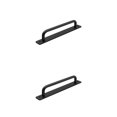 thumbnail image 2 of Scienceny manija de los muebles con tornillos de montaje perillas de hardware de aleación de aluminio tiradores de puerta de colores resistentes gabinete Negro/192 mm 2piezas Scienceny CBP384133, 2 of 5