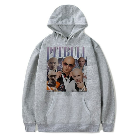 Pitbull Mr.Worldwide merch hooded drawstring pocket sweatshirt men/women Pullovers