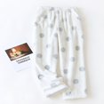 thumbnail image 2 of JUNWELL Fleece Pajama Pants for Women Winter Warm Thick Solid Drawstring Lounge Night Sleepwear PJ Bottoms Trousers, 2 of 2