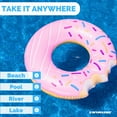 thumbnail image 5 of Swimline Donut Inflatable Pool Ring (Pink), 5 of 6