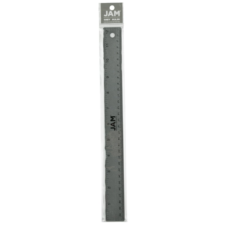 JAM Paper Stainless Steel 12-in Ruler - Red, Metal Yardstick - Durable,  Accurate, and Stylish - Perfect for School, Office, and Home Use in the  Yardsticks & Rulers department at