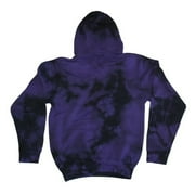 Vibes Tie Dye Women's Hoodie with a Kangaroo Pocket and No Drawstring (Large)