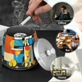thumbnail image 4 of Yayeee Ashtray with Lid for Cigarette Smokeless Stainless Steel Home Ash Holder, Modern Cocktails, 4 of 7