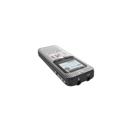 Philips - VoiceTracer Digital Voice Recorder 8GB DVT2050 - Light Silver & Black