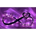 thumbnail image 4 of Handmadetneonsign Personalized Infinity Heart Rings Metal Wall LED Light, Couple Name Metal Sign, 4 of 5