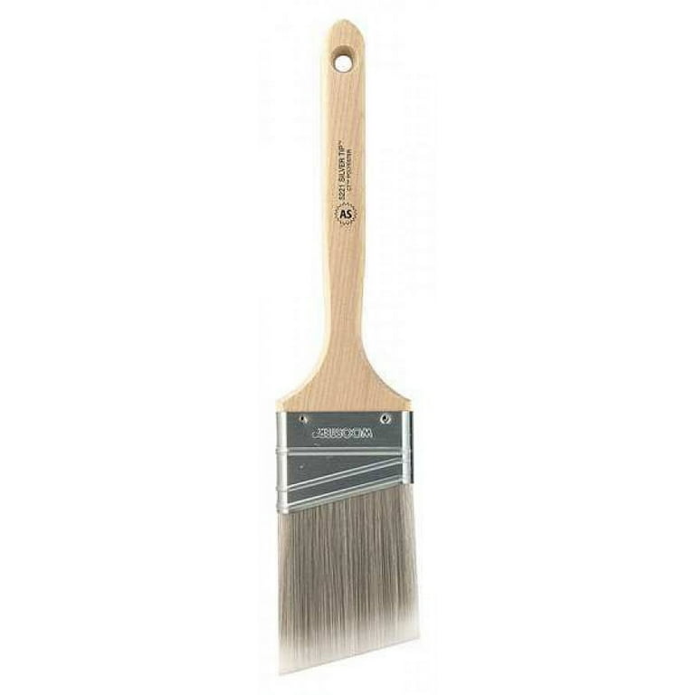 WOOSTER Paint Brush Set: Angle Sash Brush, 1 1/2 in/1 in/2 in, Synthetic,  Polyester, 3 PK