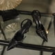 thumbnail image 5 of Zapatos de tacón con punta cerrada para mujer, tacones altos, evitan resbalones, sandalias de tacón elegantes para mujer, negro 37, 5 of 14