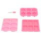thumbnail image 2 of Dekaim 3 Piezas Moldes De Silicona Para Jabón, Moldes Rectangulares De Panal De Copo De Nieve, Moldes Para Jabón, Impermeables, Antideslizantes, Moldes Para Pastel, Chocolate, 2 of 5