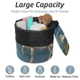 thumbnail image 2 of PhooArto Drawstring Cosmetic Bag, Barrel Shaped Portable Travel Makeup Bags, Rainbow Unicorn Painting Large Capacity Waterproof Multifunctional Bucket Toiletry Bag, 2 of 6