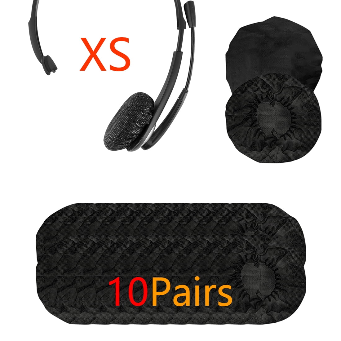 Geekria 10 Pairs Extra Small Stretchable Headset Covers / Telephone