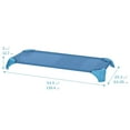 thumbnail image 2 of ECR4Kids Stackable Cozy Cot with Storage, Powder Blue, 6-Pack, 2 of 9