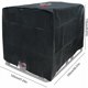 thumbnail image 3 of Cubierta para tanque de agua, cubierta para tanque IBC de 1000 l, cubierta protectora para contenedor de tanque de agua, antipolvo, anti-UV, anti-lluvia, 120x100x116cm (negro), Starlight, 3 of 5