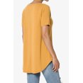 thumbnail image 4 of TheMogan Women's PLUS Basic Crew Neck Round Hem Short Sleeve Draped Jersey Tee, 4 of 6