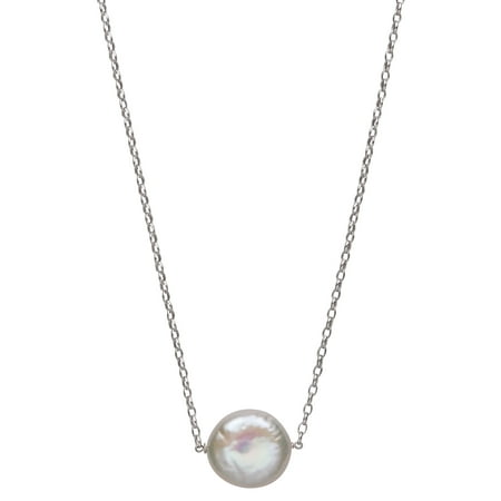 coin necklace hermes cultured freshwater floating pearl sterling single silver varvatos john necklaces pendant ancre chaine jewelry cuff rivet tetra