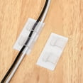 thumbnail image 2 of LNGOOR 50 Pcs Wire Fixers Self-adhesive Wire Clips Cable Organizers Sticky Wire Clips Cord Holders, 2 of 5