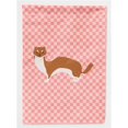 thumbnail image 1 of Carolines Treasures BB7870GF Weasel Pink Check Garden Flag, 1 of 3