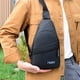 thumbnail image 5 of Fiudx Mochila Cruzada, Diseño Multicompartimento, Correa de Hombro Ajustable, Material Oxford Ligero, Bolsillo para Auriculares, Ideal para Viajes o Trabajo, Unisex, Tamaño 30 X 17 X 5 Cm, 5 of 7