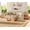 Mocha, variant on WAMPAT 2 Pack Nightstand with 1 Drawer & 1 Storage Cabinet, Modern Bedside Table with 2 Open Door for Bedroom, Wood Rustic Side End Table for Living Room, Oak