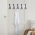 thumbnail image 5 of Dseap Wooden Rustic Coat Rack with 5 Tri Hooks,Sturdy Vintage Farmhouse Hanger Wall Mount for Entryway Bathroom, 5 of 7