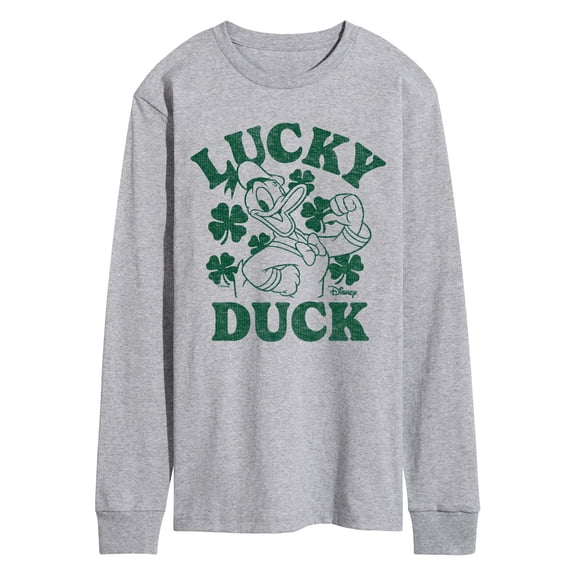 Disney - Donald Duck Lucky Duck - Men's Long Sleeve Graphic T-Shirt